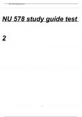 NU 578 Study Guide Test 2 Questions With Answers @ 2024