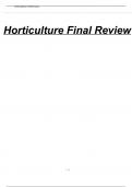 Horticulture Exam Review (2024) || All Questions & Answers (100% Verified)