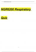 NGR6200 RESPIRATORY QUESTIONS AND VERIFIED ANSWERS 2024 2025 GRADED A+..