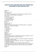 NASM CPT FINAL EXAM QUESTIONS AND ANSWERS 2022- 2024/NASM CPT FINAL EXAM 2022-2024 Question 1 Correct Mark 1.00 out of 1.00 Question text would be appropriate at the power level (phase 5) of the OPT model or before athletic competition. Select one: a. Cor