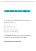 CHEM 120 FINAL EXAM 2023-2024.