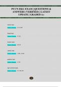 PCCN EKG EXAM | QUESTIONS &  ANSWERS (VERIFIED) | LATEST  UPDATE | GRADED A+