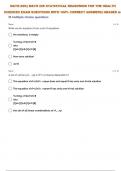  MATH-225:| MATH 225 STATISTICAL REASONING FOR THE HEALTH SCIENCES SELF TEST 3 QUESTIONS WITH 100% CORRECT ANSWERS| GRADED A+ 