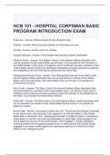 HCB 101 - HOSPITAL CORPSMAN BASIC PROGRAM INTRODUCTION EXAM 2024