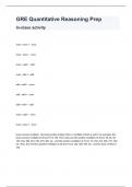 GRE Quantitative Reasoning Prep Study Guide.