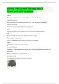 Abeka 10th grade Biology test 2 questions and answers.