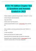 IFSTA 7th Edition Chapter Test 11 Questions and Answers Graded A+ 2023