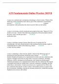 ATI Fundamentals Online Practice 2019 B