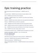 Epic training practice