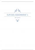 EUP1501  ASSIGNMENT 1  QUIZ SEMESTER 1 ANSWERS 2024