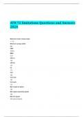 ATR 72 limitations Questions and Answers 2024