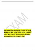 XINNIX GROUND SCHOOL EXAM ( ACTUAL EXAM) LATEST 2023 – 2024 WITH CORRECT 100+ QUESTIONS WITH WELL ANSWERED ANSWERS ALREADY GRADED A+