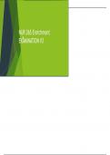 NUR 265 ENRICHMENT EXAM 3, Nur 265 Literally Exam 3, NUR 265 - Exam 4, NUR 265 - Exam 4 Questions with Answers Galden College of Nursing Already Passed