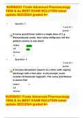 NURS6521 Finals Advanced Pharmacology 100Q & As BEST EXAM SOLUTION latest update 2023-2024 graded A+.docx