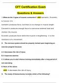 CFT Certification Exam Questions and Answers (2024 / 2025) (Verified Answers)PDF