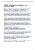 CEBS GBA Exam 1 Questions And Answers 2024  Broad view of Employee Benefits (Mod 1.1) - correct answer-Considers Employee Benefits to be virtually any form of compensation other than direct wages paid to Employees (Ex: WC, Unemployment, State DI, SS, Vaca