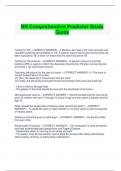 RN Comprehensive Predictor Study  Guide Testing for TB ---CORRECT ANSWER--- A Mantoux skin test is the most accurate and  valuable screening tool available for TB. A positive result means only that the client has  been exposed to TB; it does not meant tha