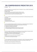 RN COMPREHENSIVE PREDICTOR 2019  1. A nurse in a pediatric unit is preparing to insert an IV catheter for 7-year- old. Which of the following  actions should the nurse take? A. (Unable to read) B. Tell the child they will feel discomfort during the cathet