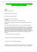 PATHOPHYSIOLOGY NURS 231 MODULE 4 EXAM  QUESTIONS AND ANSWERS Question 1 0 / 0 pts What is the function of blood? What are the three stages of hemostasis? What is vitamin K needed to synthesize? Discuss the intrinsic and extrinsic pathways: Your Answer: 1