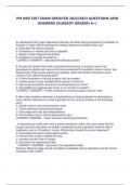 PN HESI EXIT EXAM UPDATED 2022/2023 QUESTIONS AND  ANSWERS (ALREADY GRADED A+) An adolescent with major depressive disorder has been taking duloxetine (Cymbalta) for  the past 12 days. Which assessment finding requires immediate follow-up? a- Describes li