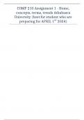 COMP 210 Assignment 1 - Home, concepts, terms, trends Athabasca University (best for student who are preparing for APRIL 1ST 2024)