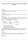 NUR 1212C Final Exam 1 2022-2023/ 100 QUESTIONS AND CORRECT  ANSWERS Question 1 1 out of 1 points A client is considered high risk for development of clots and thus a potential pulmonary embolism. Which of the following statements indicated a need for fur