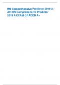 RN Comprehensive Predictor 2019 A /  ATI RN Comprehensive Predictor  2019 A EXAM GRADED A+ 