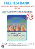 Test Bank for Community and Public Health Nursing 10th Edition | Complete Guide A+ | Chapters 1-30