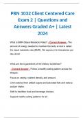 BUNDLE for PRN 1032 Client Centered Care Exam 2 | Questions and Answers Graded A+ | Latest 2024