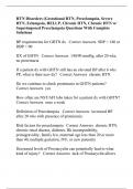 HTN Disorders (Gestational HTN, Preeclampsia, Severe HTN, Eclampsia, HELLP, Chronic HTN, Chronic HTN w/ Superimposed Preeclampsia Questions With Complete Solutions