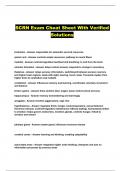 SCRN Exam Cheat Sheet With Verified Solutions