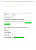 Biology Final Exam- MN)/Review for Final Exam Complete Questions And Answers (BRANDNEW