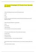 AST Surgical Technologist CST Practice Exam 1 Questions and Answers