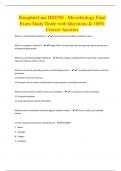 StraighterLine BIO250 - Microbiology Final Exam Study Guide with Questions & 100% Correct Answers