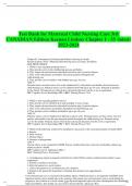 Test Bank for Perry's Maternal Child Nursing Care 3rd CANADIAN Edition Keenan Lindsay 9780323759199 Chapter 1 - 55 Updated 2023