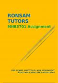 MNB3701 Assignment 2 answers due  March 2024. This document contains well answered and unique answers that will help you score a very good mark. Contact  0/8/1/3/8/1/2/8/8/0  for further assistance.