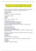 HESI EXIT ADVANCED PATHOPHYSIOLOGY 2022 COMPLETE EXAM QUESTIONS AND ANSWERS An initial disturbance in a system sets off a chain of events that does not favor stability  and often abruptly displaces a system from its steady state: what is that? a. Positive