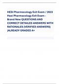 HESI: OB, maternity / HESI OB Maternity Version 1 (V1) Exit Exam QUESTIONS AND CORRECT DETAILED ANSWERS WITH RATIONALES VERIFIED ANSWERS ALREADY GRADED A+