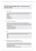 NR293 Pharmacology Exam 1 Questions and Answers 2024