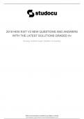 2018 HESI EXIT V2 NEW QUESTIONS AND ANSWERS WITH THE LATEST SOLUTIONS GRADED A+