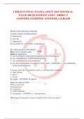 CIDESCO FINAL  EXAM LATESTVERIFIED  200 QUESTIONS WITH 100% VERIFIED ANSWERS(REVISED)