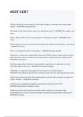 AEST CERT What is the series of processes in which light energy is converted into simple sugar called? - ANSWER-photosynthesis The blade of the leaf is broken down into what three parts? - ANSWER-tip, margin, and base Wheat, barley, oats and rice are exam