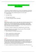 ATI MED SURGE PROCTORED EXAM 2019 FORM A 1. The nurse is caring for a patient who is at risk for skin impairment. The patient is able to sit up in a chair. The nurse includes this intervention in the plan of care. How long should the nurse schedule the pa