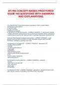 ATI RN CONCEPT-BASED PROCTORED  EXAM 165 QUESTIONS WITH ANSWERS AND EXPLANATIONS The child with Down syndrome should be evaluated for which condition before  participating in some sports? a. Hyperflexibility b. Cutis marmorata c. Atlantoaxial instability 