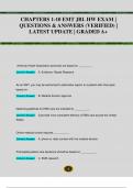 1 CHAPTER 24 TEST TRAUMA JB LEARNING EMT-B EXAM | QUESTIONS  & ANSWERS (VERIFIED) | LATEST  UPDATE | GRADED A+  A 12 year old male jumped approximately 12 feet from a tree and landed on his feet. He  complains of pain to his lower back. What injury mechan