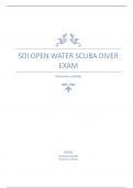 SDI OPEN WATER SCUBA DIVER EXAM