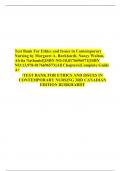  Test Bank For Ethics and Issues in Contemporary Nursing by Margaret A. Burkhardt, Nancy Walton, Alvita Nathaniel||ISBN NO:10,0176696571||ISBN NO:13,978-0176696573||All Chapters||Complete Guide A+ /TEST BANK FOR ETHICS AND ISSUES IN CONTEMPORARY NURSING 3
