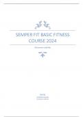 SEMPER FIT BASIC FITNESS COURSE 2024