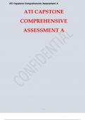 ATI CAPSTONE COMPREHENSIVE ASSESSMENT A WITH DETAILED VERIFIED ANSWERS (100% CORRECT)/A+ GRADE ASSURED NEW!!