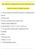 ISA Arborist Certification Exam Questions and Answers (Verified Answers by Expert)